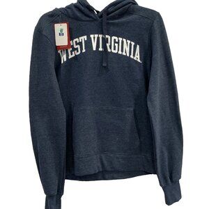 West Virginia University Hoodie Womens S Navy Blue Hooded Sweatshirt Gym Outdoor